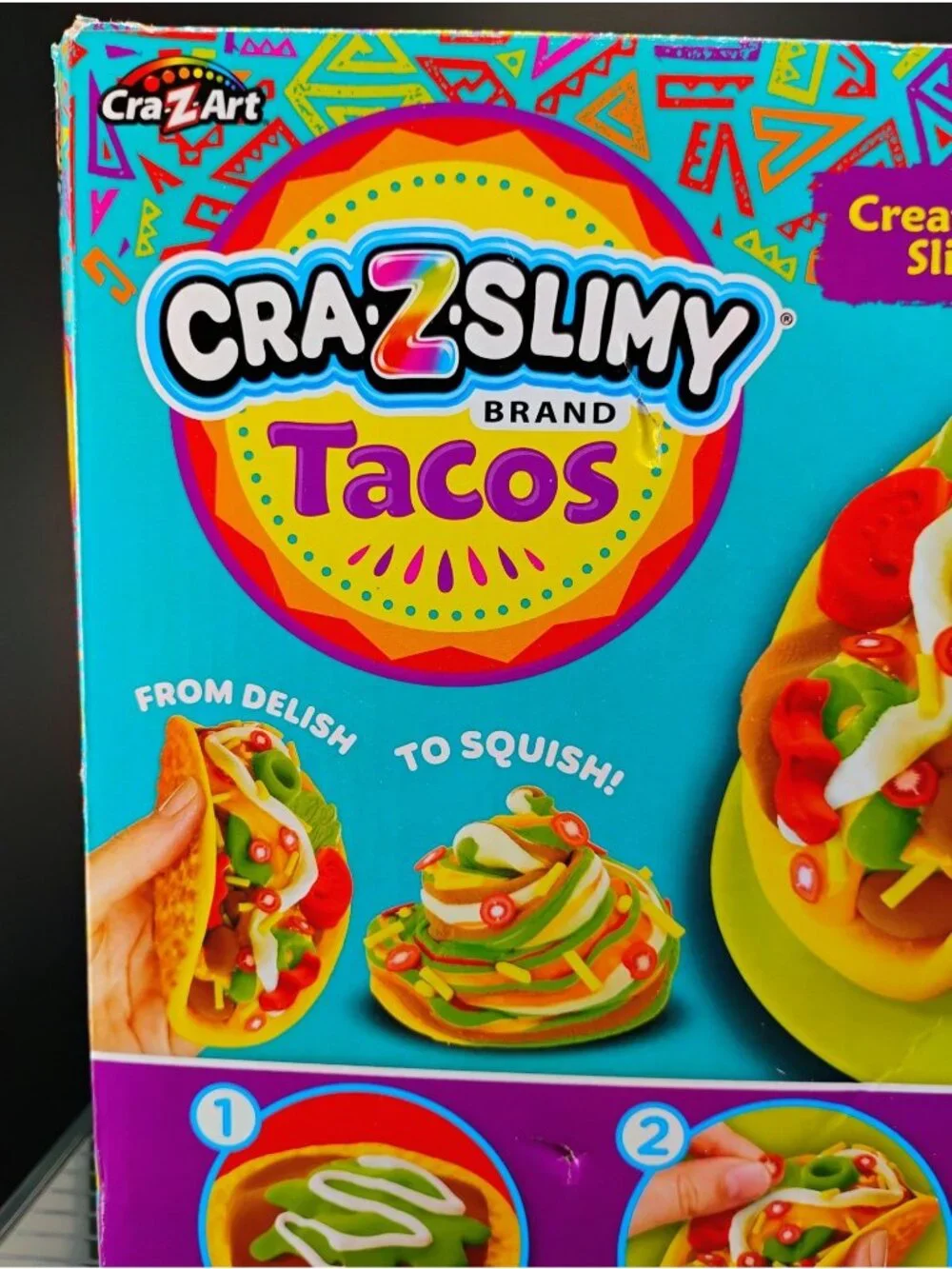 Cra-Z-Slimy Tacos Brand DIY Slime Kit For Kids Lime Scented